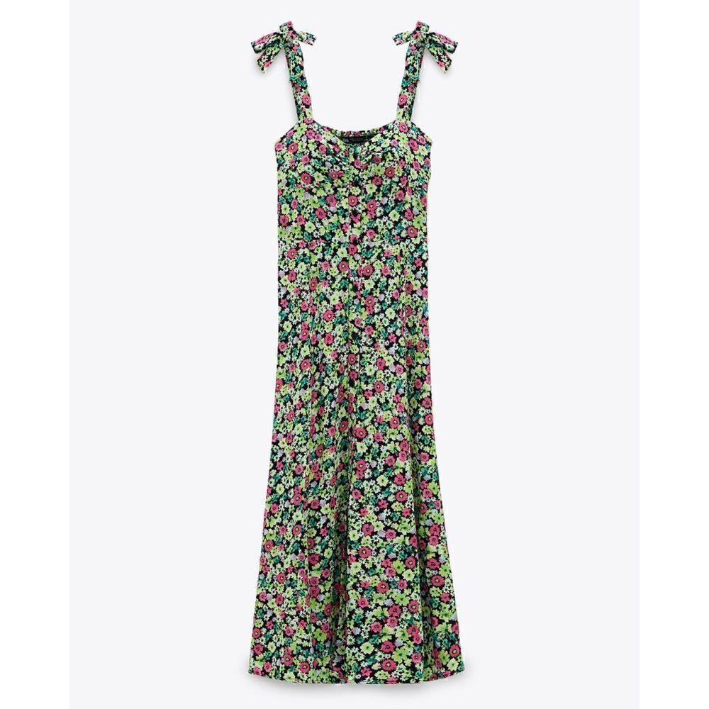 ZARA FLORAL PRINT DRESS  - Picture 5 of 9
